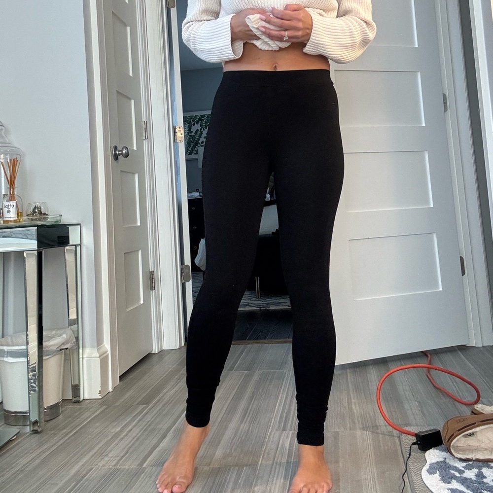 Vince Black Leggings with back seam small